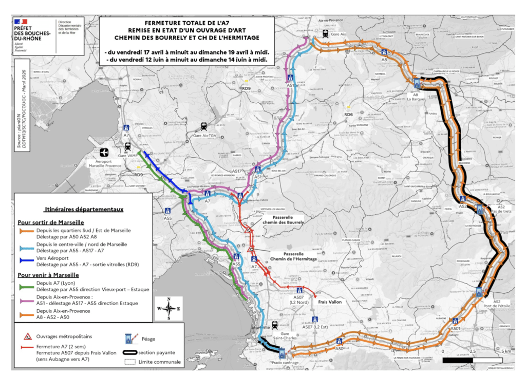 A7 itinéraire contournement