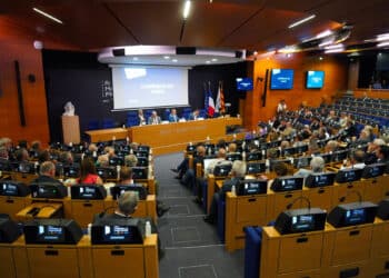 Conférence des maires de la Métropole Aix-Marseille Provence mercredi. 22 avril (Crédit : Mikaël Royon / MAMP)