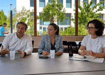 De gauche à droite : Thomas Margueron, Audrey Michel, Anne-Claudius Petit