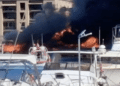 bateaux en feu