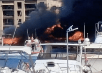 bateaux en feu