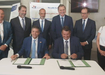 Signature du protocole d'accord entre le Grand Port Maritime de Marseille-Fos et le port de Beyrouth, renouvelé ce mardi 21 juillet