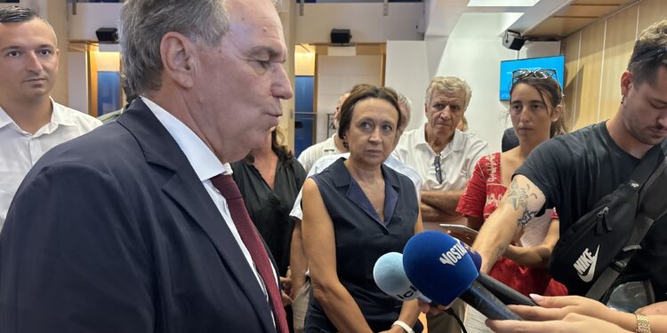 Renaud Muselier le 29 juillet 2026 à l'Hotel de Région (Crédit Gomet')
