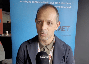 Alexandre Contencin interrogé par Gomet' lors du Forum des entrepreneurs de l'UPE 13 en 2021 (Crédit Gomet')