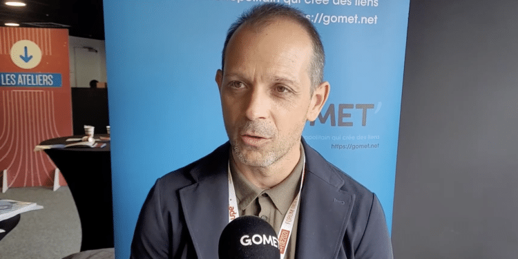 Alexandre Contencin interrogé par Gomet' lors du Forum des entrepreneurs de l'UPE 13 en 2021 (Crédit Gomet')