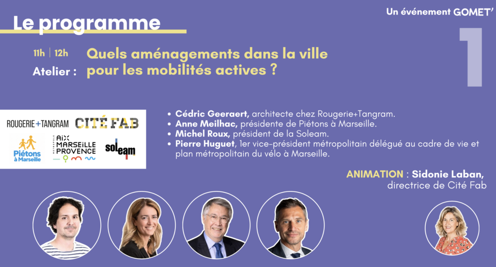 Piétons à Marseille 5e Rencontres du vélo Anne Meilhac