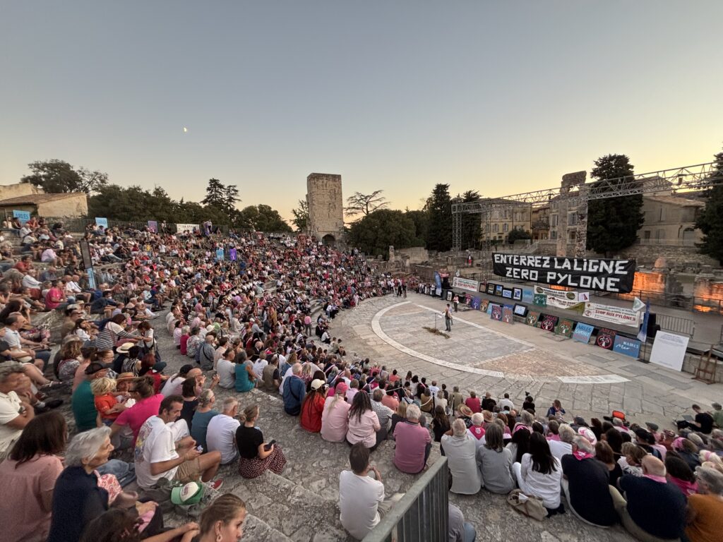 A Arles, la démonstration de force des opposants à la ligne aérienne THT