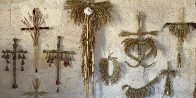 Luce Monier expose ses œuvres végétales à L'été à l'étage à Arles (Crédit Gomet')