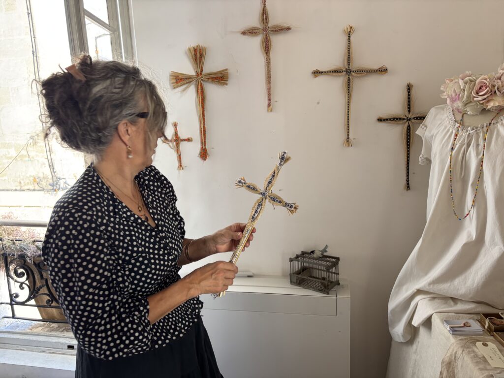 Luce Monier expose ses œuvres végétales à L'été à l'étage à Arles (Crédit Gomet')