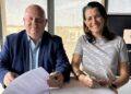 Stéphane Salord (France Active)et Aurélia Farine (Expansi). Crédit : DR