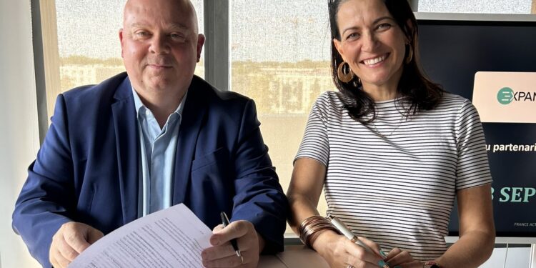 Stéphane Salord (France Active)et Aurélia Farine (Expansi). Crédit : DR