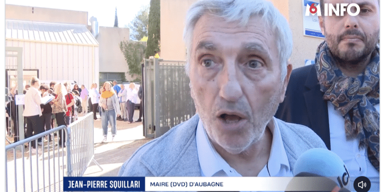 Jean-Pierre Squillari, maire PCF d'Aubagne (Capture M6)