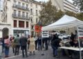 La Canebière : un point de collecte des informations des commerçants vandalisés (Crédit Gomet')