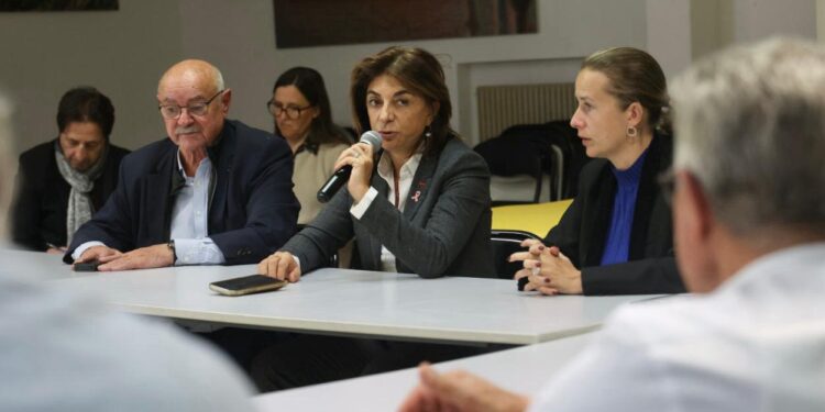 Martine Vassal à Arles lundi 26 octobre pour soutenir les agriculteurs sinistrés (Crédit Département 13)