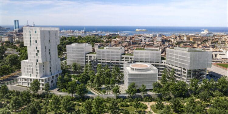 Vue globale du projet de campus IA Théodora (Crédit DR)